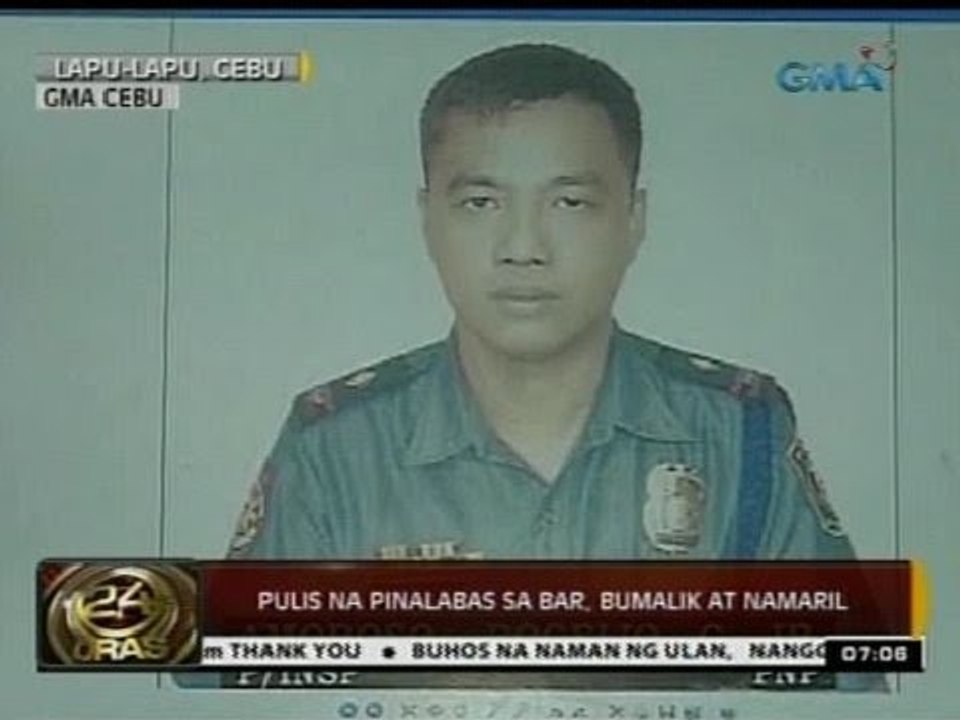 24 Oras: Pulis na pinalabas sa bar sa Cebu, bumalik at namaril