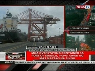 Mga overstaying container sa Port of Manila, papatawan ng mas mataas na singil