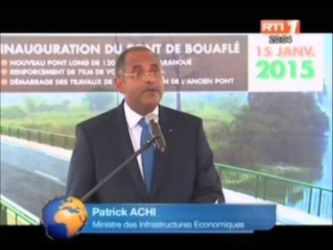 Inauguration du nouveau pont de Bouaflé