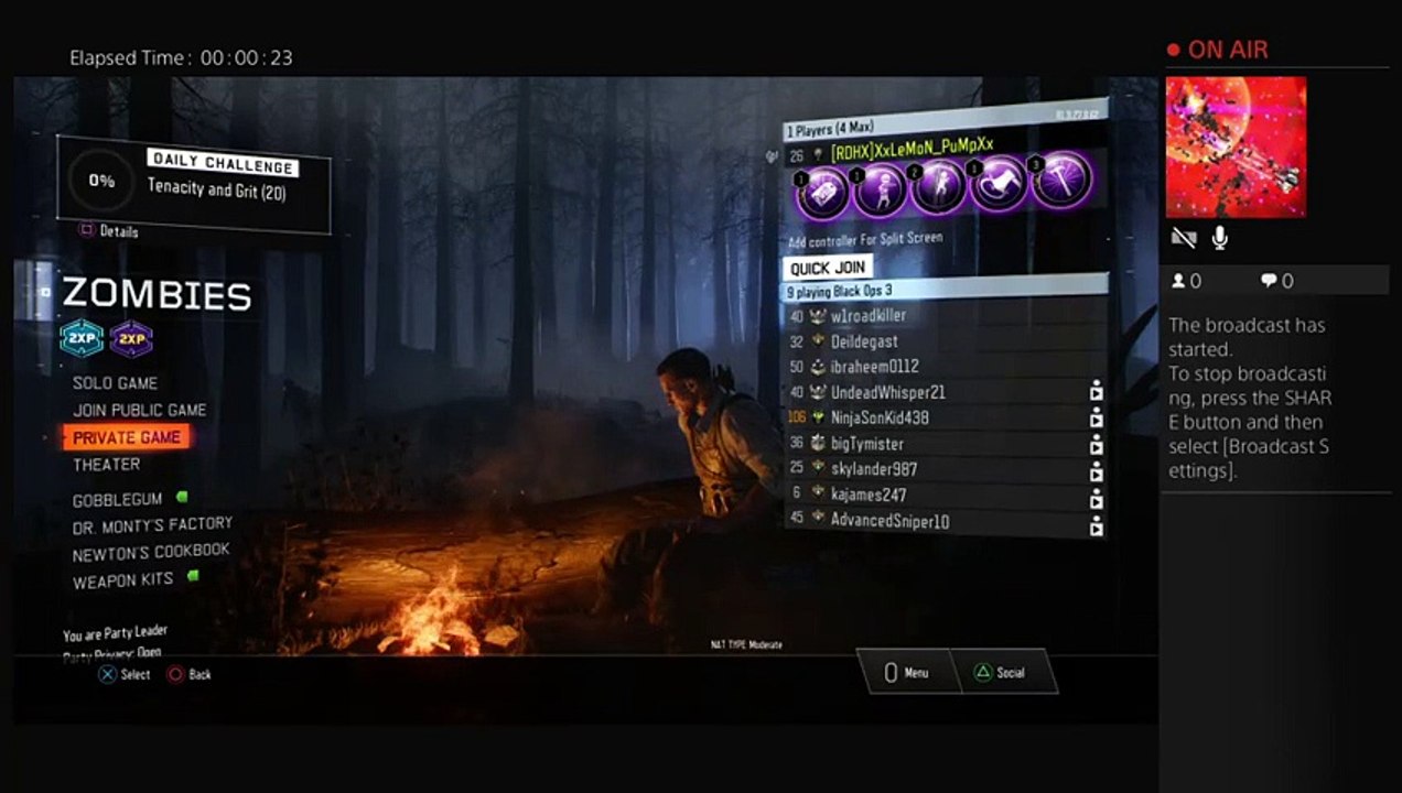 XxsnoopdogxX32's Live PS4 Broadcast with a friend (58)