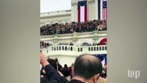 Anti-Trump protesters chant during swearing-in ceremony