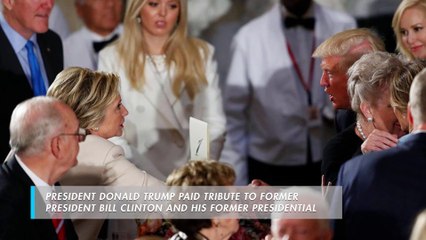 Trump honors Clintons at Congressional lunch