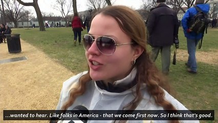 Americans react to Trump's inauguration speech