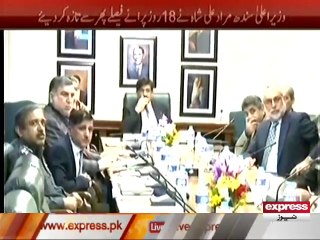 CM Sindh took action for Criminals