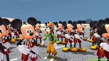 Disney cars 2 Mickey Mouse & Toy Story Buzz Lightyear SpiderMan cars Nursery Rhymes Wheels Bus