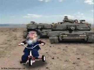 la fuite de Saddam !!!? humour !!