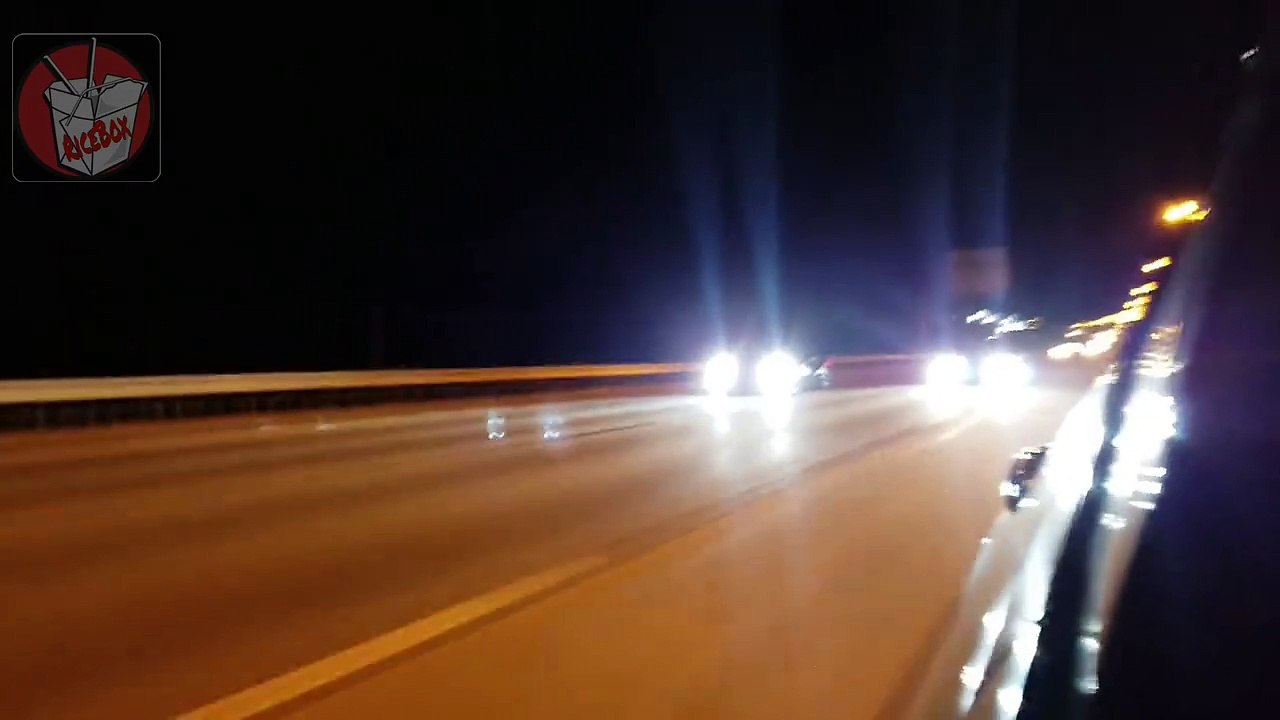 The RiceBox Evo racing a pair of C6 Z06's! This Evo is fast as hell!