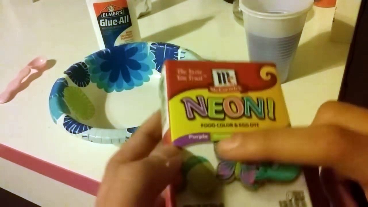 Making slime for the first time!