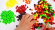 Learn Colors for Toddlers With Candy Skittles Learning Colours with Rainbow