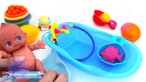 Baby Doll Bathtime Gum Balls Surprise Eggs Toys for Kids Frozen Sofia Minnie RainbowLearning
