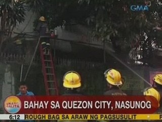 UB: Bahay sa QC, nasunog; isa, sugatan
