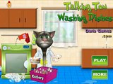 Talking Tom Washing Dishes - kids games new