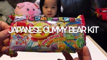 DIY Japanese Gummy Candy Kit Experiment Part 1 by FamilyToyReview