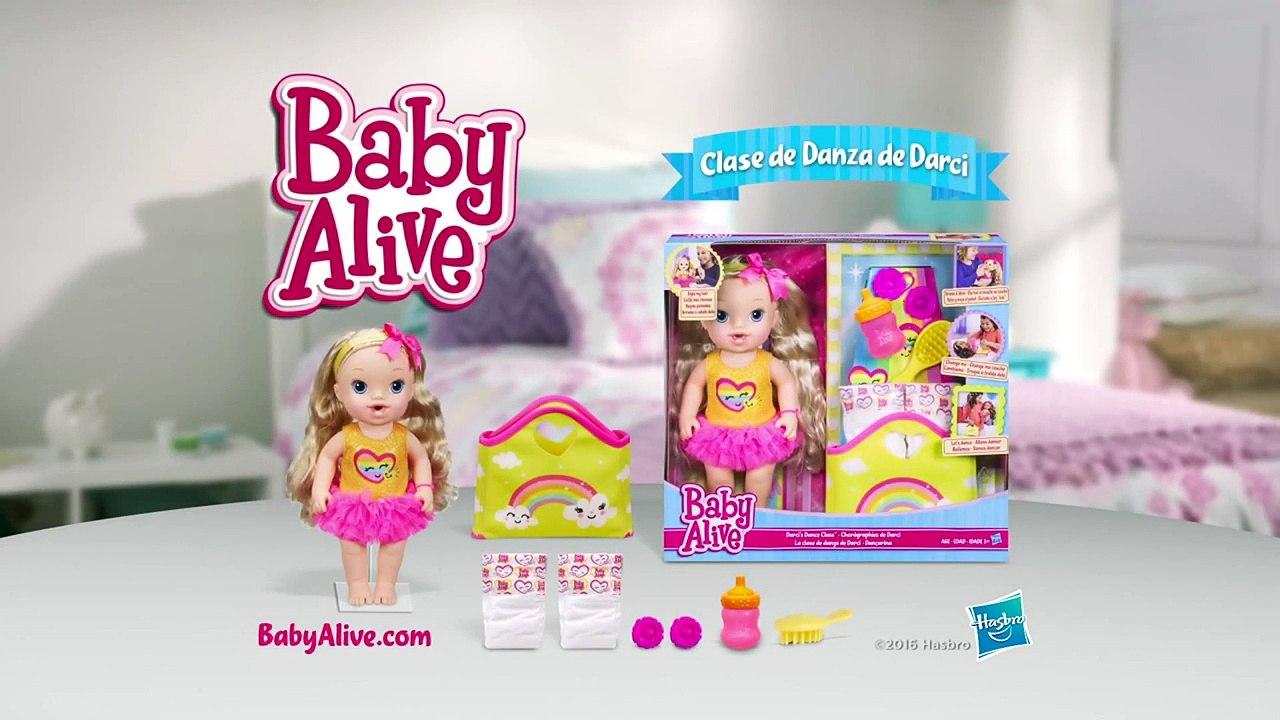 Baby Alive Clase de Danza de Darci vs Bebe Sorpresas Brillantes Hasbro TV Toys Spot 2016