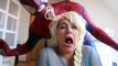 SPIDERMAN vs JOKER vs FROZEN ELSA - TOILET BATTLE w/ Pink Spidergirl Poo - Superhero Compilation