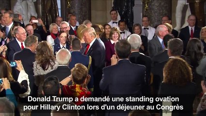 Donald Trump a demandé une standing ovation pour Hillary Clinton