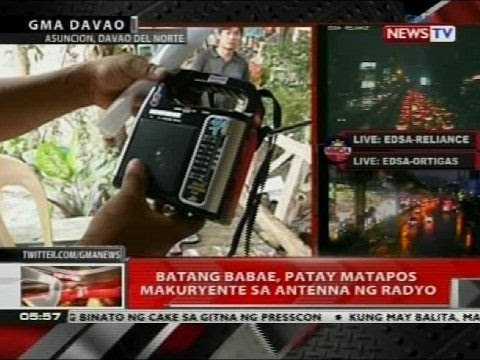QRT: Batang babae, patay matapos makuryente sa antenna ng radyo