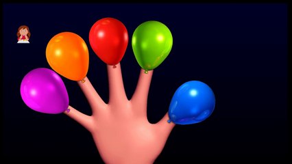 Lets Learn Finger Family Song with Balloon, Finger Family Balloons, Kids Fun Learning Videos