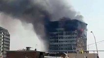 تہران میں آگ لگنے بعد بلڈنگ گرنے سے 40 سے زیادہ فائر فائٹرز شہید