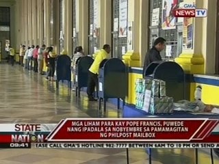 SONA: Mga liham para kay Pope Francis, puwede nang ipadala sa Nobyembre
