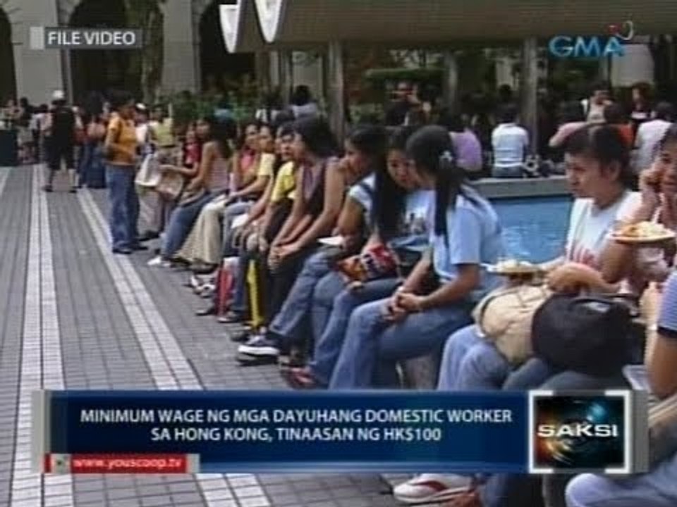 Saksi: Minimum wage ng mga dayuhang domestic wo...