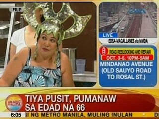 UB: Tiya Pusit, pumanaw sa edad na 66