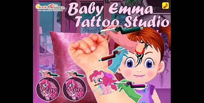 NEW Игры для детей—Эмма в тату салоне—Мультик Онлайн Видео Игры для девочек