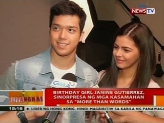 Birthday girl Janine Gutierrez, sinorpresa ng mga kasamahan sa 'More Than Words'