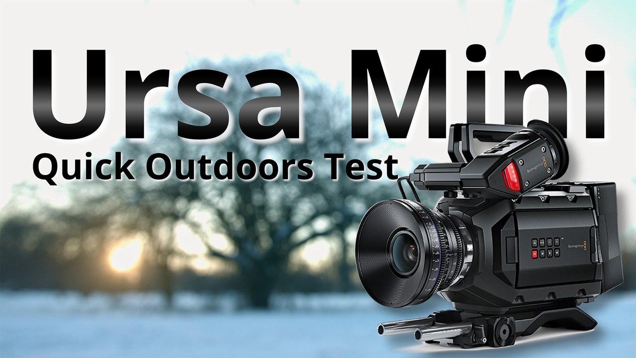 Blackmagic Design Ursa Mini 4k | Outdoors Winter Daylight Test Footage | 4k UltraHD