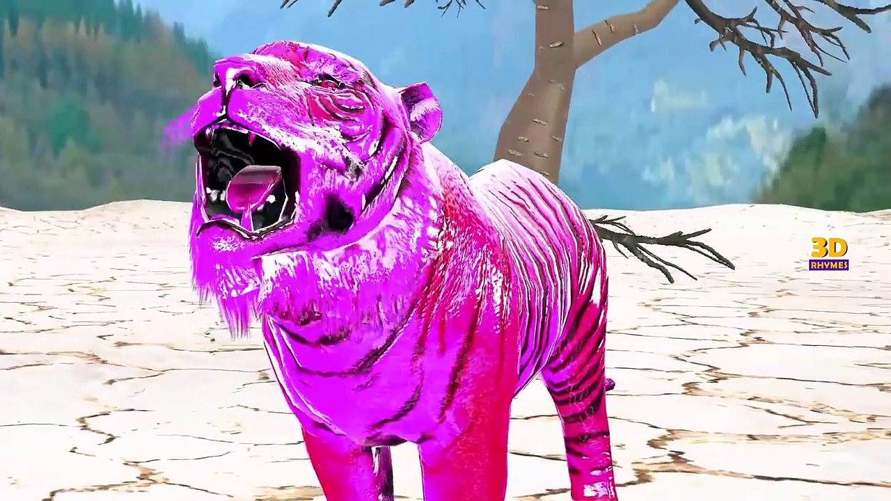 Colors 3D Songs Collection | Elephant Gorilla Horse Finger Family Songs Collection 3D ANimation