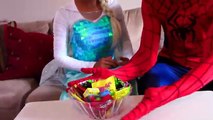 Spiderman Frozen Elsa w/ Twin Mermaid Spiderbabies? Elsa gives birth to twin babies Superheroes IRL