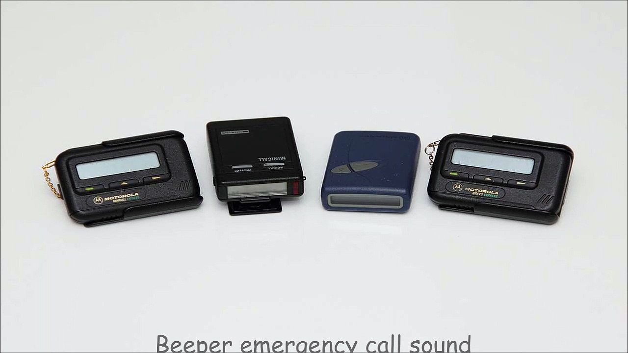 Beeper emergency call sound