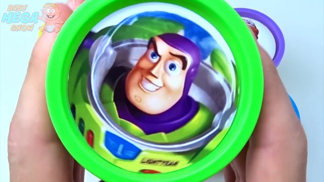 Play Doh Clay Cups Learn Colours Surprise Toys Paw Patrol Toy Story Cars 3 Spongebob Sofia The First