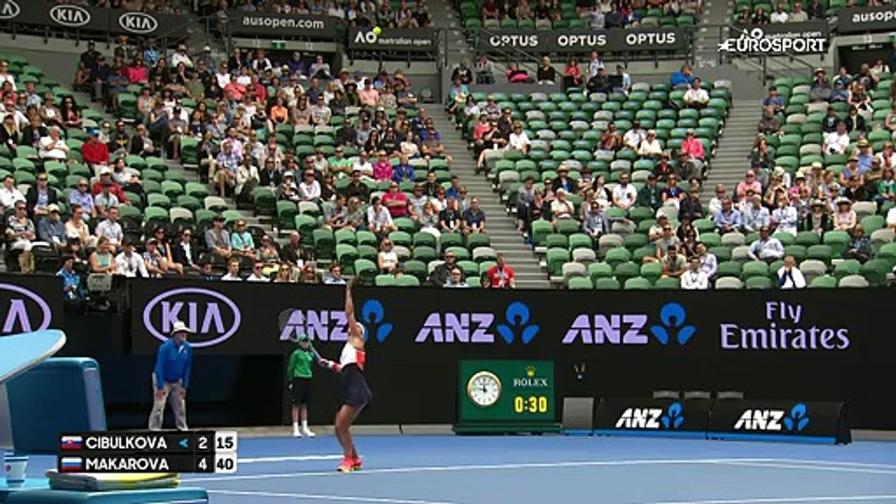 Avustralya Açık: Ekaterina Makarova - Dominika Cibulkova (Özet)