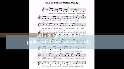 pink and sticky cotton candy