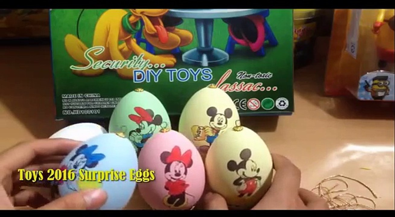 Mickey mouse coloring and Minnie Mouse. mickey mouse clubhouse Toys 2016 Surprise Eggs