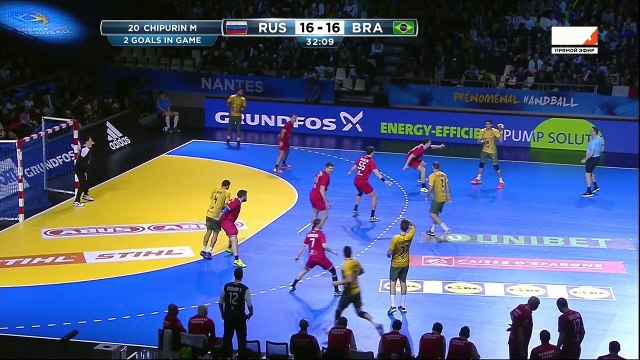 ЧМ по гандболу 2017. Россия - Бразилия. 2 тайм