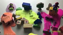 Abc Surprises Learn colors play slime Spiderman Egg Toy Surprise Shopkins The Green Goblin blocks