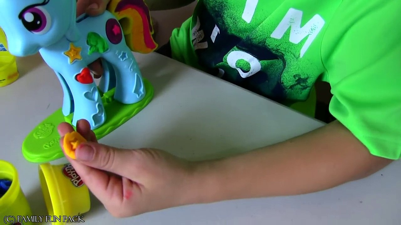 Play-Doh Rainbow Dash My Little Pony Style Salon GROWING HAIR!!-s6uPmuMNJL4