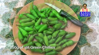Green Chilli Pickle -  The easiest panjabi style pickle recipe
