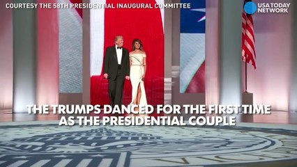 Trumps dance for first time as president and first lady-CRLRhsEKFjc