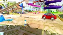 Nursery Rhymes Disney Cars Pixar Donald Duck Ride Mickeys Car & Race with Lightning Mcqueen