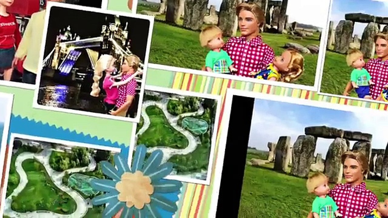 Frozen Europe Vacation Elsa Disney Princess Anna Kristoff Kids Barbie Parody DisneyCarToys