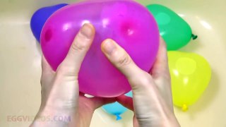 Water Heart Balloons collection Learn Colours Wet Balloon Finger Nursery Rhymes Finger Family Song-vmS_Nyp3IN0