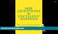 Read Book MBE Questions   excellent answers: By a published model bar exam writer Value Bar Prep