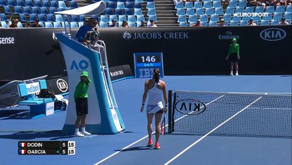 Poteau rentrant pendant un match de tennis !