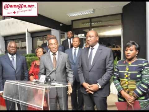 Déclarations du ministre Hamed Bakayoko et de l'opposant Affi N'Guessan