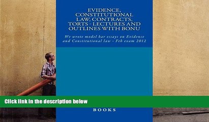 Descargar video: Read Book Evidence, Constitutional law, Contracts, Torts - Lectures and outlines with bonu: We