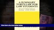 Read Book A Summary Torts Law For Law Students: Easy Law School Semester Reading - LOOK INSIDE!