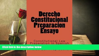 Audiobook  Derecho Constitucional Preparacion Ensayo: Constitutional Law Preparation in Spanish